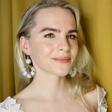 Load image into Gallery viewer, Delilah Daisy Hoop Earrings