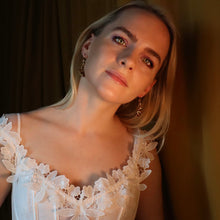 Load image into Gallery viewer, Gilded Fortune Cookie Earrings