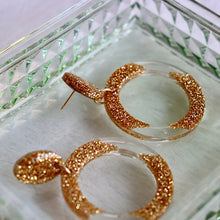 Load image into Gallery viewer, Illusion Spotlight Hoop Earrings