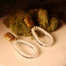 Load image into Gallery viewer, Sunken Pearl Earrings