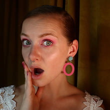 Load image into Gallery viewer, Kira Illusion Hoop Earrings