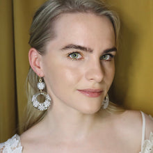 Load image into Gallery viewer, Delilah Daisy Hoop Earrings