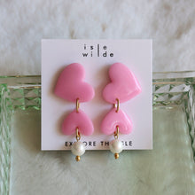 Load image into Gallery viewer, Hearts on Fire Earrings