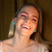 Load image into Gallery viewer, Penny Heart Stud Earrings