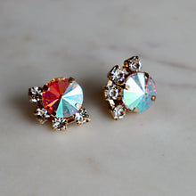 Load image into Gallery viewer, Art Deco Crystal Studs