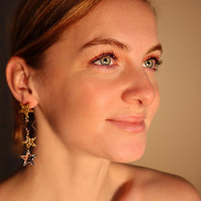 Load image into Gallery viewer, Stars Align Drop Earrings