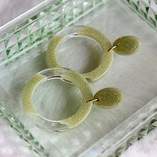 Load image into Gallery viewer, Illusion Spotlight Hoop Earrings