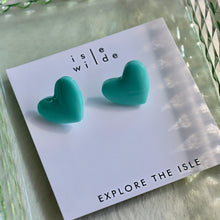 Load image into Gallery viewer, Penny Heart Stud Earrings