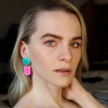 Load image into Gallery viewer, Malibu Babe Gem Earrings