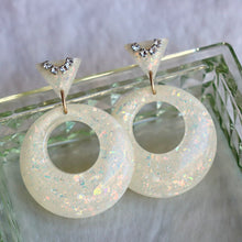Load image into Gallery viewer, Iridescent Holographic Mod Earrings
