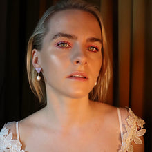 Load image into Gallery viewer, Geo Pearl Earrings