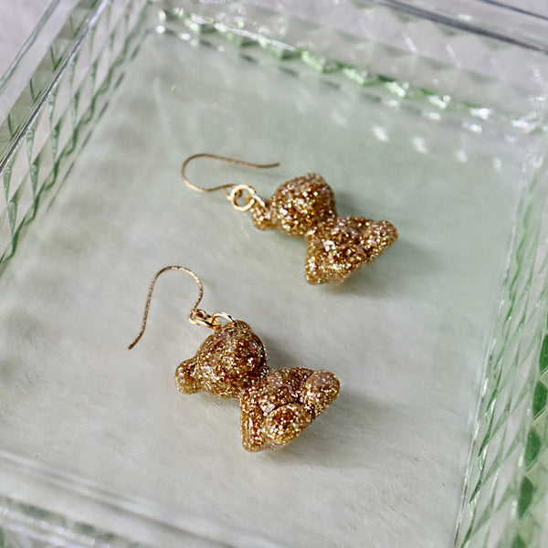Golden Gummy Bear Earrings