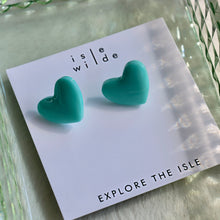 Load image into Gallery viewer, Penny Heart Stud Earrings
