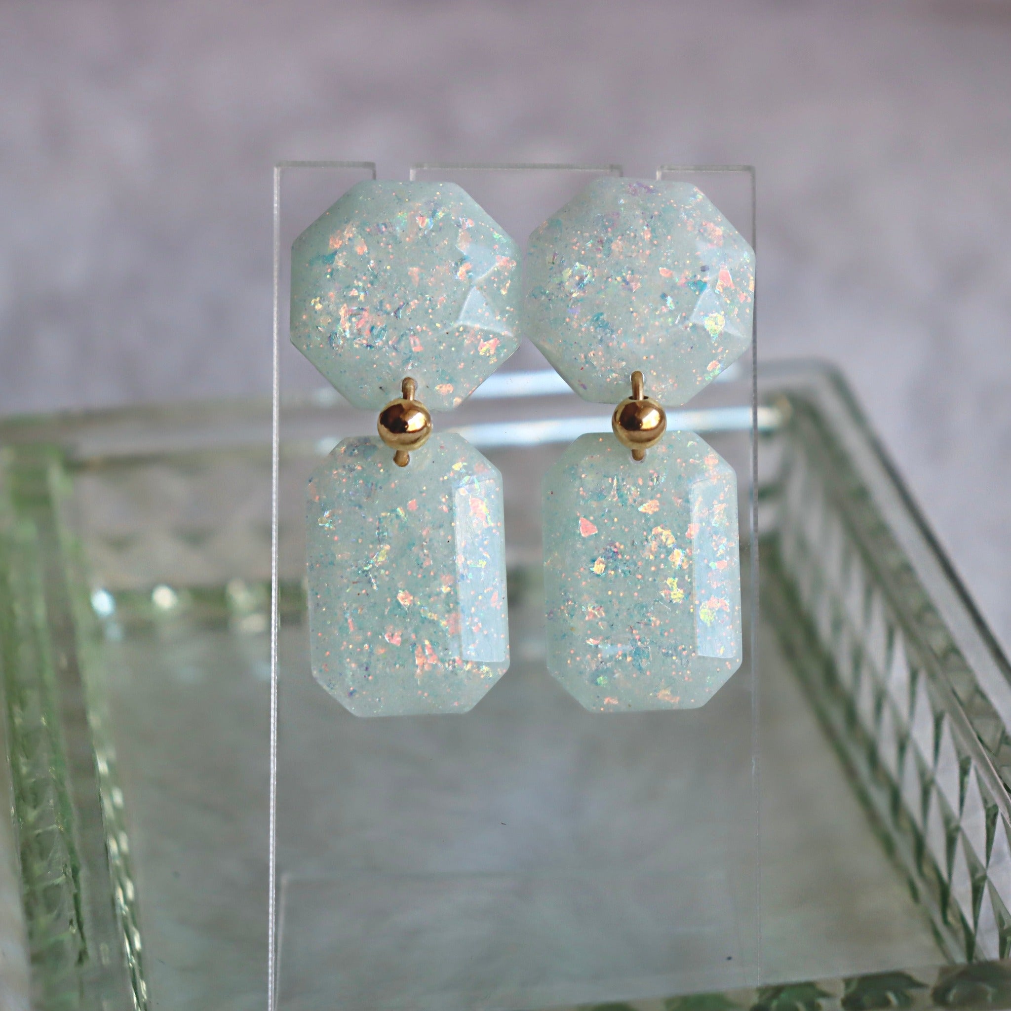 Crystal gem clearance earrings